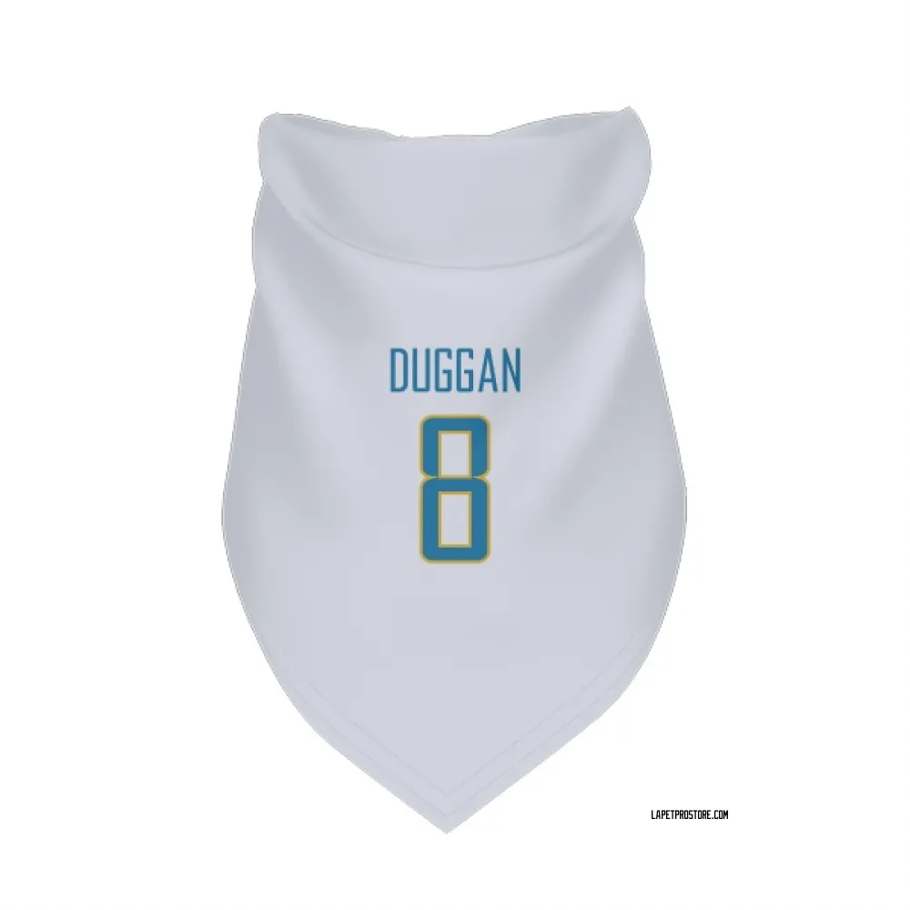 Los Angeles Chargers Max Duggan White Pet Bandana for Dog & Cat