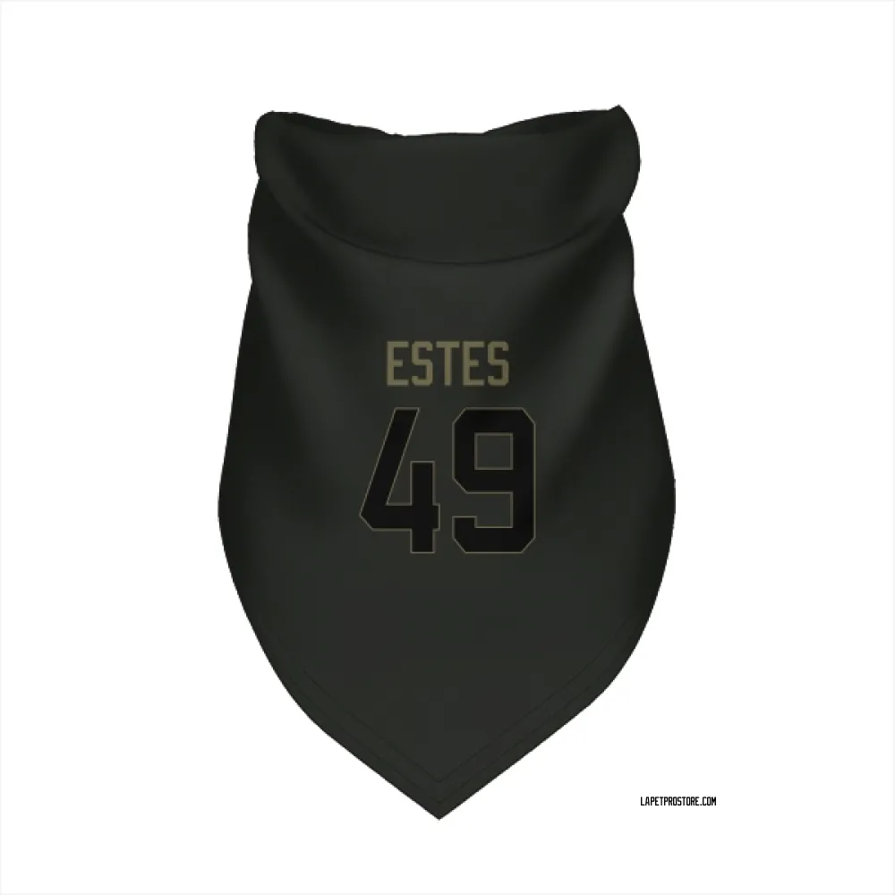 Los Angeles Chargers Mike Estes Black Service Pet Bandana for Dog & Cat