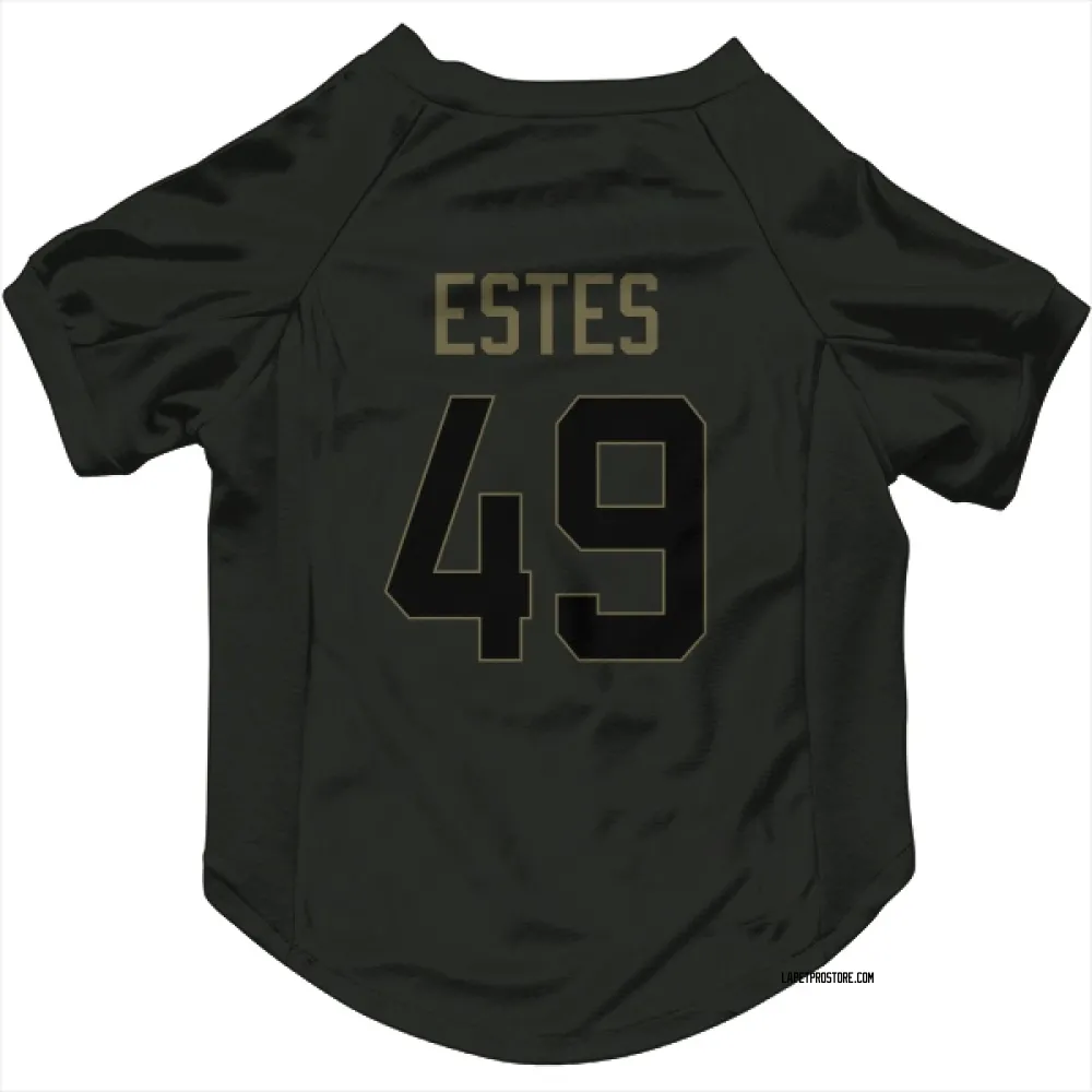 Los Angeles Chargers Mike Estes Black Service Pet Jersey for Dog & Cat