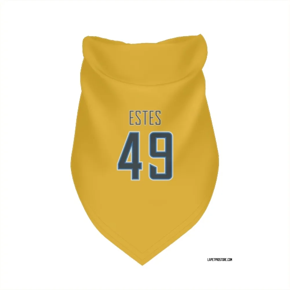 Los Angeles Chargers Mike Estes Gold Pet Bandana for Dog & Cat