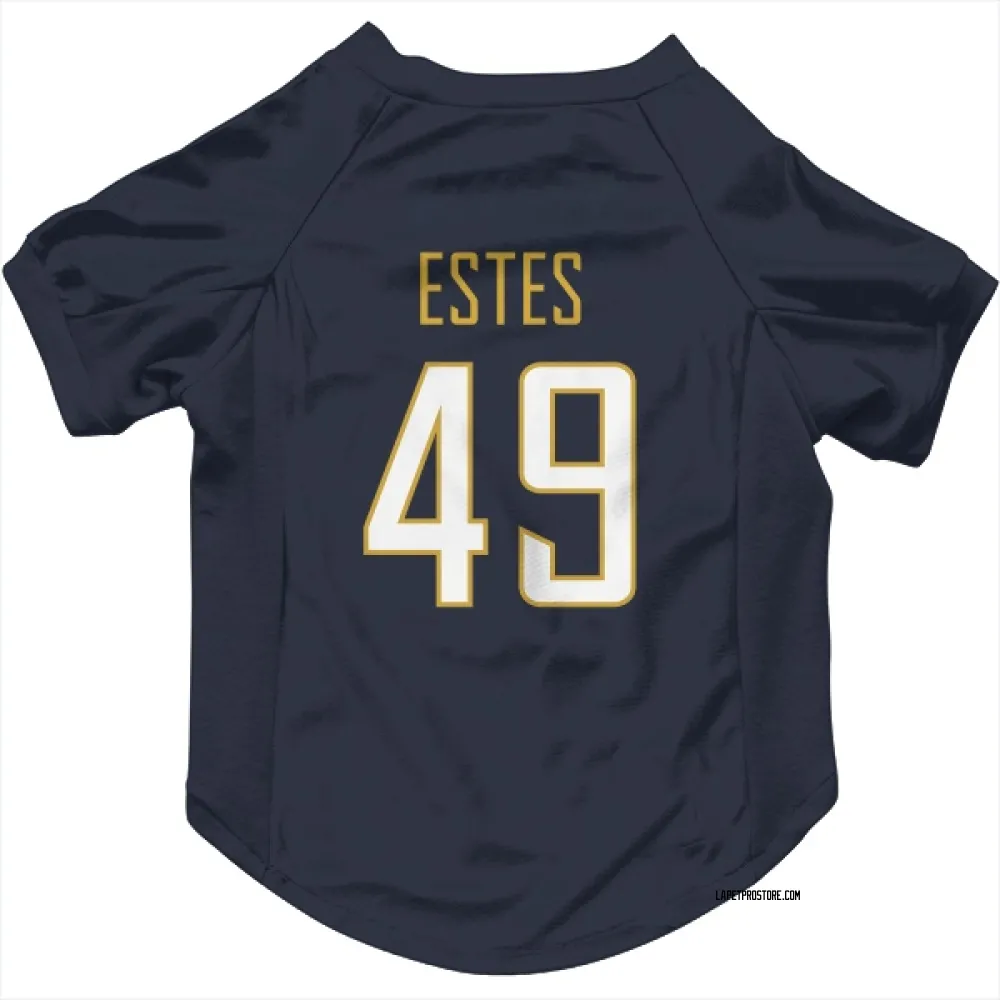 Los Angeles Chargers Mike Estes Navy Pet Jersey for Dog & Cat