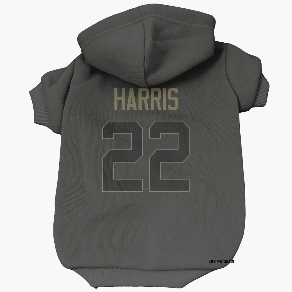 Los Angeles Chargers Najee Harris Black Service Pet Hoodie for Dog & Cat
