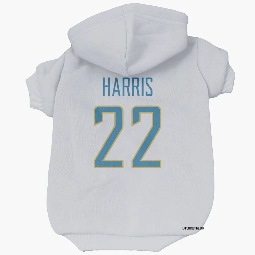 Los Angeles Chargers Najee Harris White Pet Hoodie for Dog & Cat