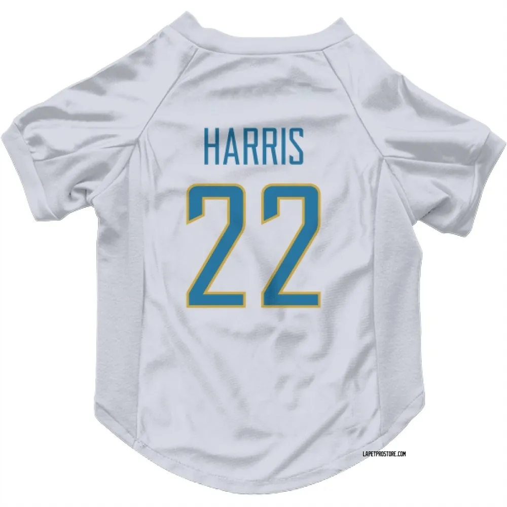 Los Angeles Chargers Najee Harris White Pet Jersey for Dog & Cat