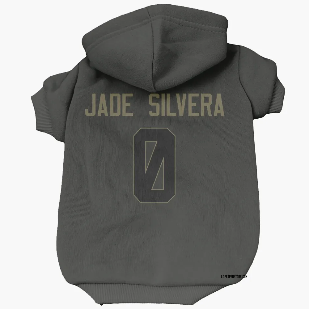 Los Angeles Chargers Nesta Jade Silvera Black Service Pet Hoodie for Dog & Cat