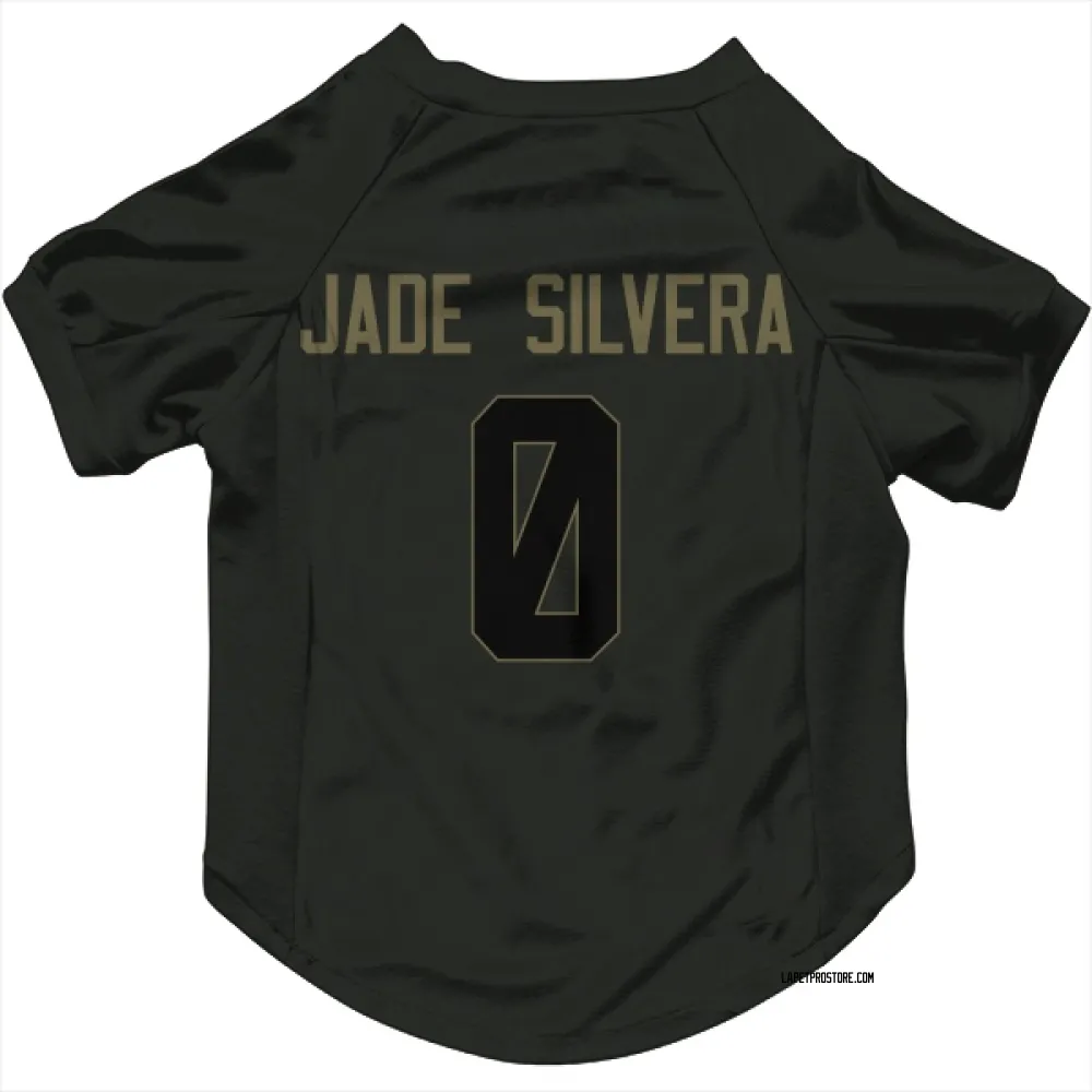 Los Angeles Chargers Nesta Jade Silvera Black Service Pet Jersey for Dog & Cat