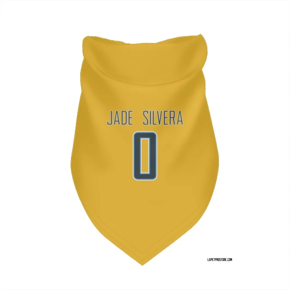 Los Angeles Chargers Nesta Jade Silvera Gold Pet Bandana for Dog & Cat
