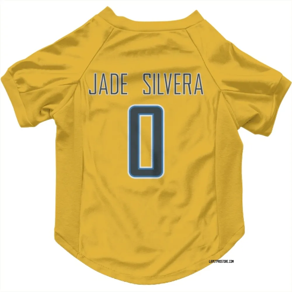 Los Angeles Chargers Nesta Jade Silvera Gold Pet Jersey for Dog & Cat