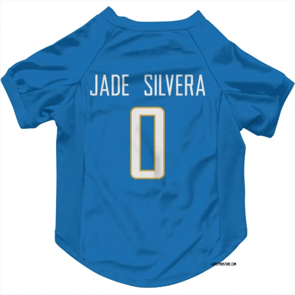 Los Angeles Chargers Nesta Jade Silvera Powder Blue Pet Jersey for Dog & Cat