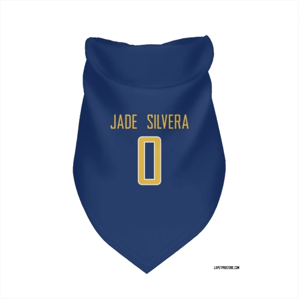 Los Angeles Chargers Nesta Jade Silvera Royal Gold Pet Bandana for Dog & Cat
