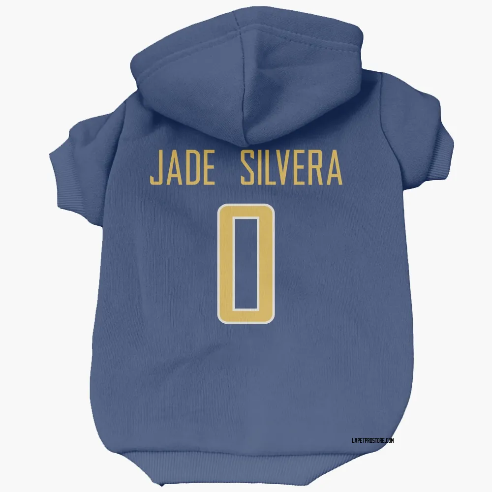 Los Angeles Chargers Nesta Jade Silvera Royal Gold Pet Hoodie for Dog & Cat