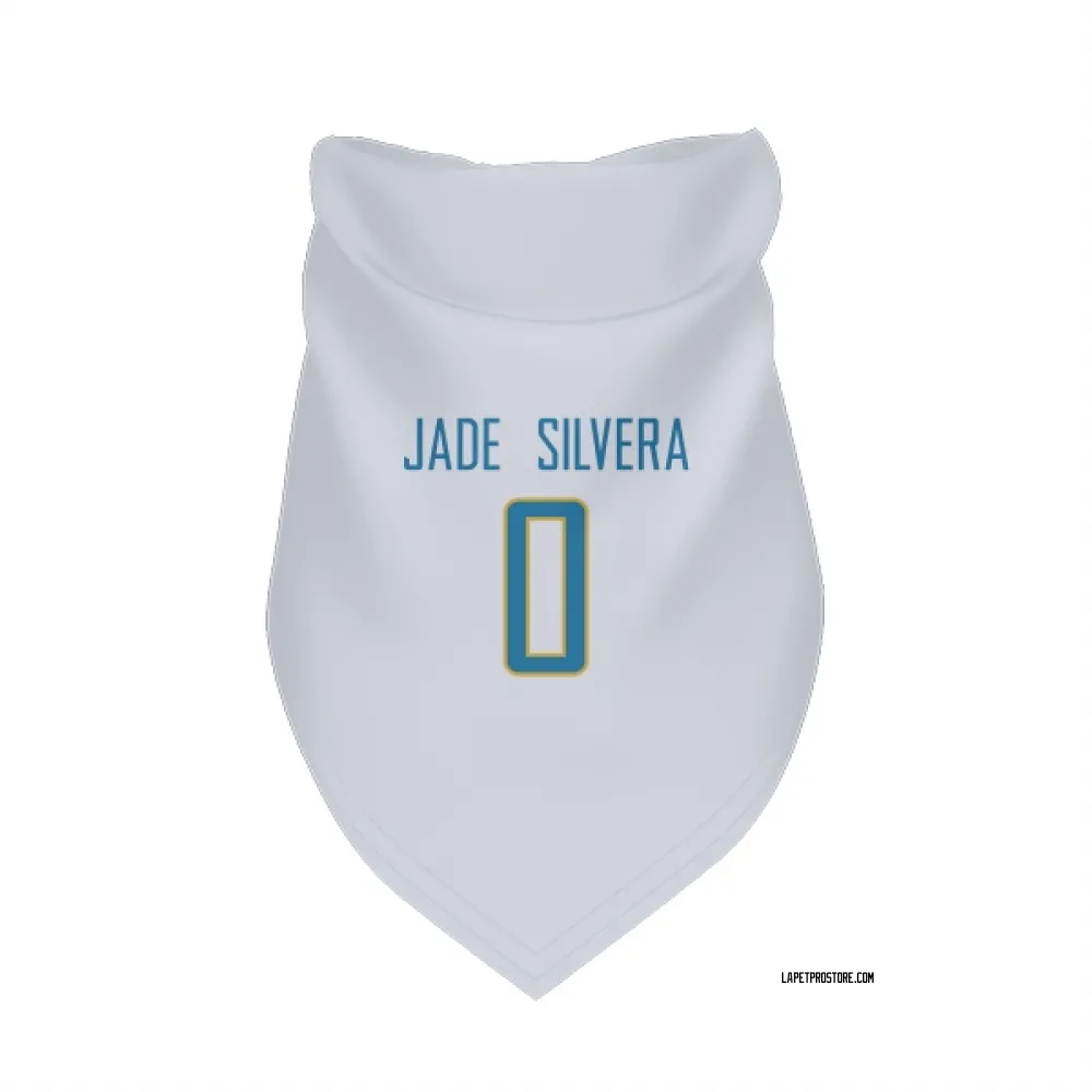 Los Angeles Chargers Nesta Jade Silvera White Pet Bandana for Dog & Cat