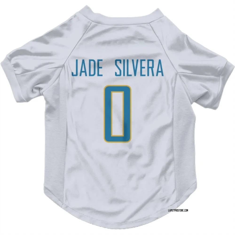 Los Angeles Chargers Nesta Jade Silvera White Pet Jersey for Dog & Cat