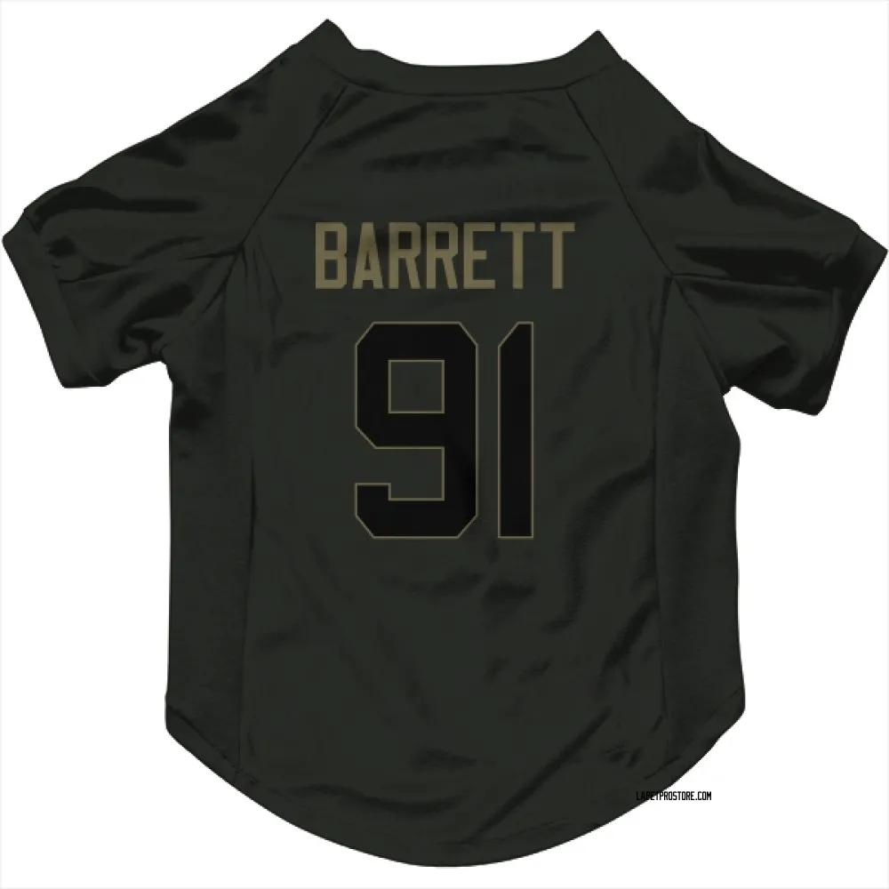 Los Angeles Chargers Nick Barrett Black Service Pet Jersey for Dog & Cat