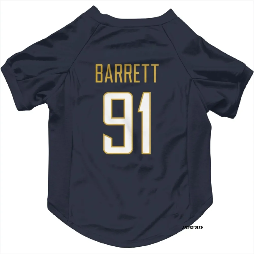 Los Angeles Chargers Nick Barrett Navy Pet Jersey for Dog & Cat