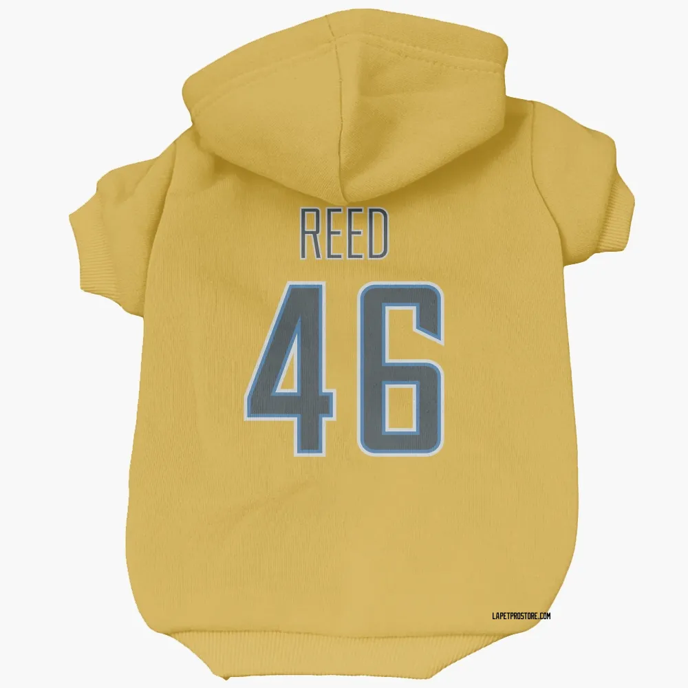 Los Angeles Chargers Nikko Reed Gold Pet Hoodie for Dog & Cat