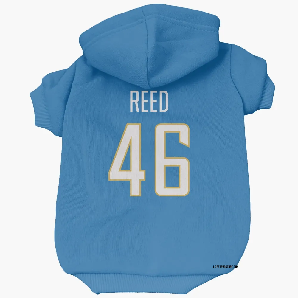 Los Angeles Chargers Nikko Reed Powder Blue Pet Hoodie for Dog & Cat