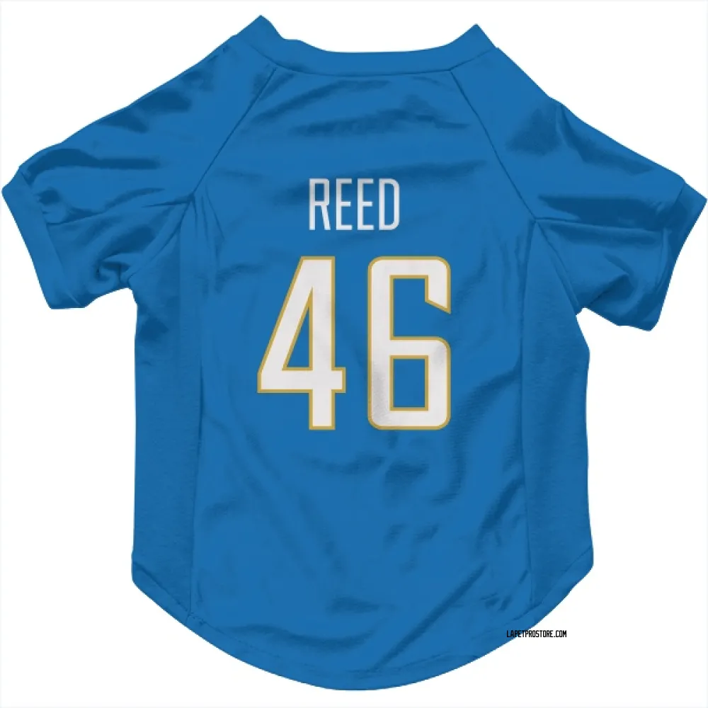Los Angeles Chargers Nikko Reed Powder Blue Pet Jersey for Dog & Cat