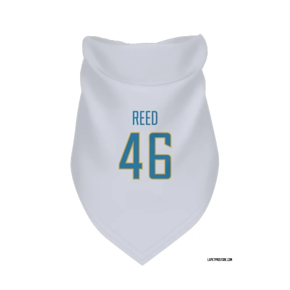 Los Angeles Chargers Nikko Reed White Pet Bandana for Dog & Cat