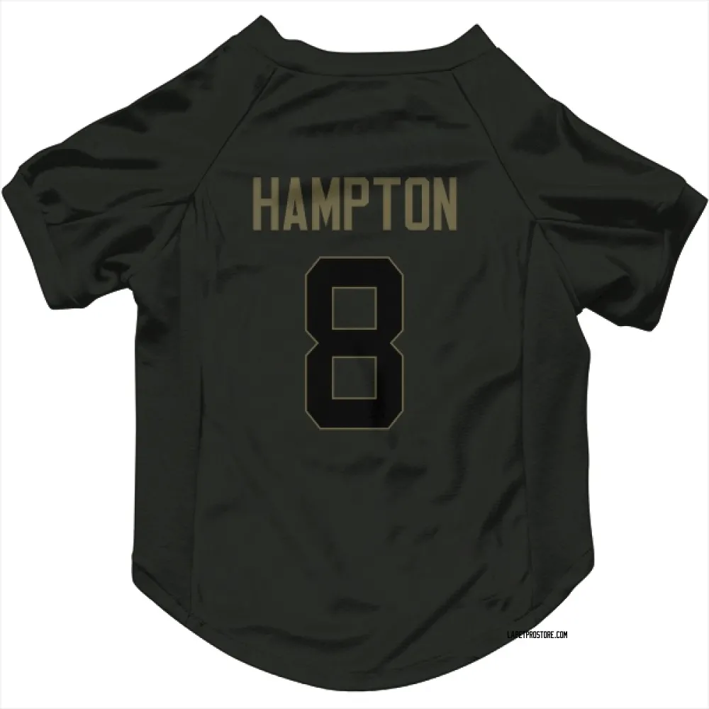 Los Angeles Chargers Omarion Hampton Black Service Pet Jersey for Dog & Cat