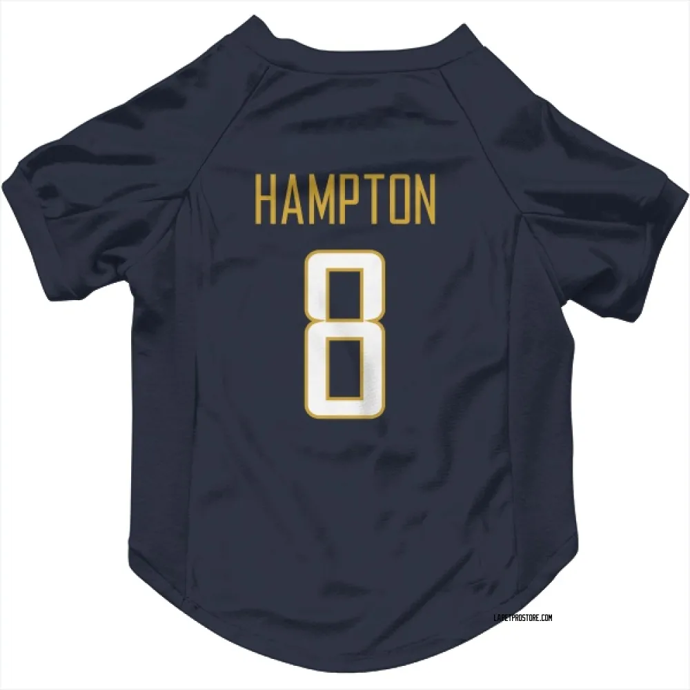 Los Angeles Chargers Omarion Hampton Navy Pet Jersey for Dog & Cat