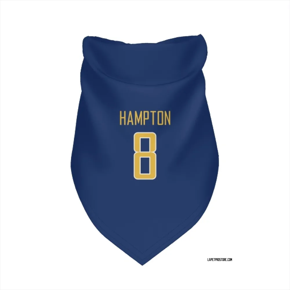 Los Angeles Chargers Omarion Hampton Royal Gold Pet Bandana for Dog & Cat