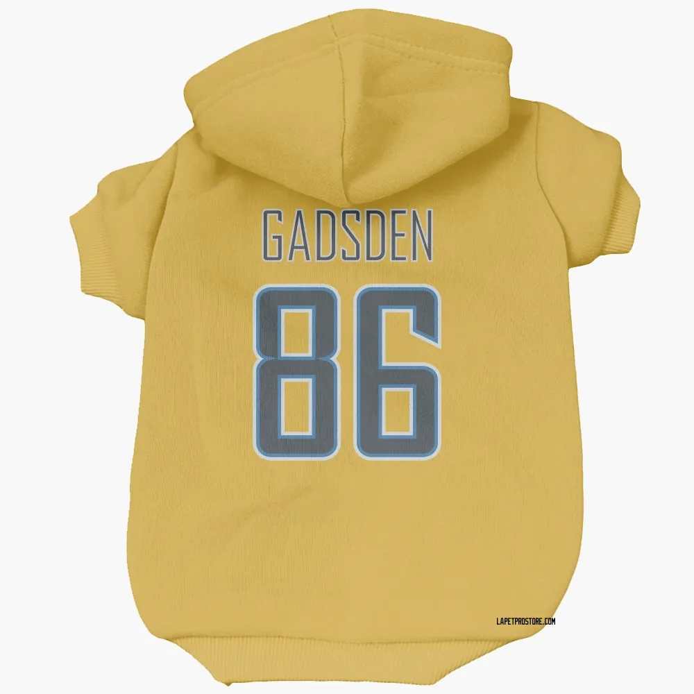Los Angeles Chargers Oronde Gadsden Gold Pet Hoodie for Dog & Cat