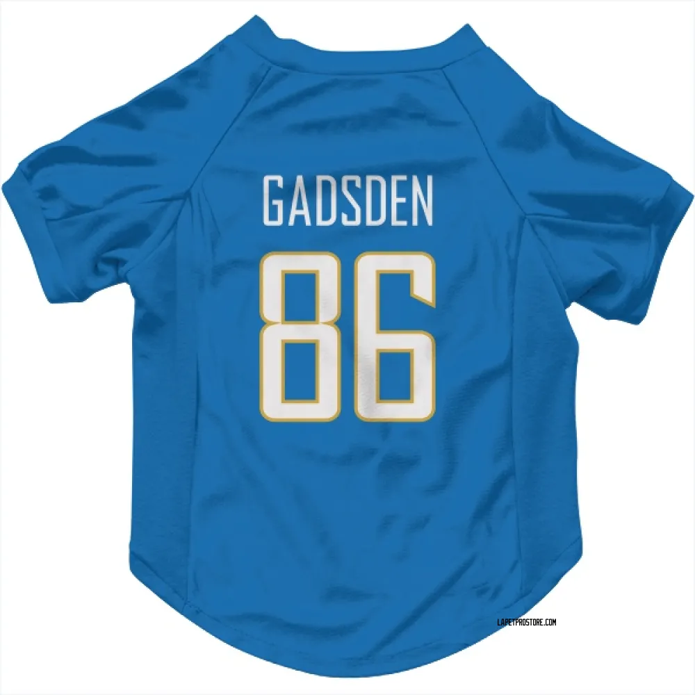 Los Angeles Chargers Oronde Gadsden Powder Blue Pet Jersey for Dog & Cat