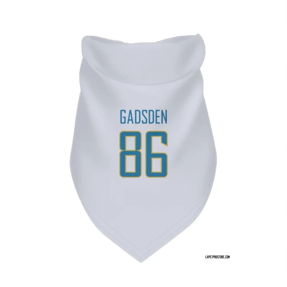 Los Angeles Chargers Oronde Gadsden White Pet Bandana for Dog & Cat
