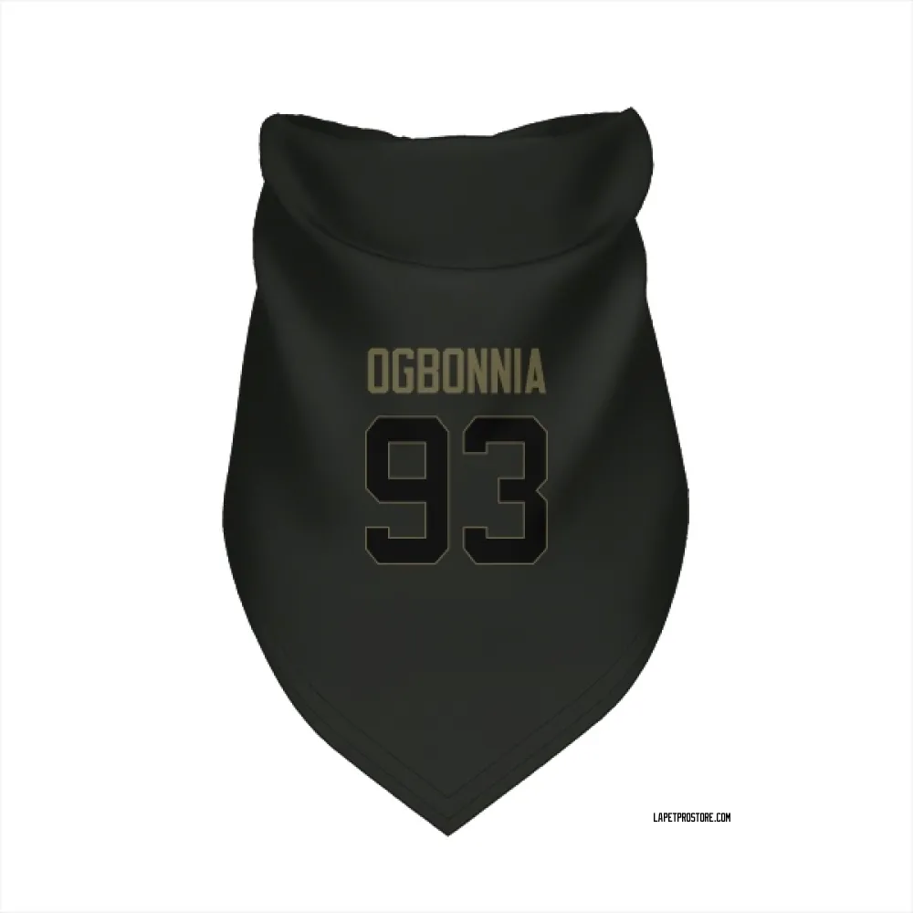 Los Angeles Chargers Otito Ogbonnia Black Service Pet Bandana for Dog & Cat