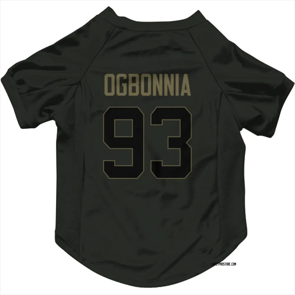 Los Angeles Chargers Otito Ogbonnia Black Service Pet Jersey for Dog & Cat