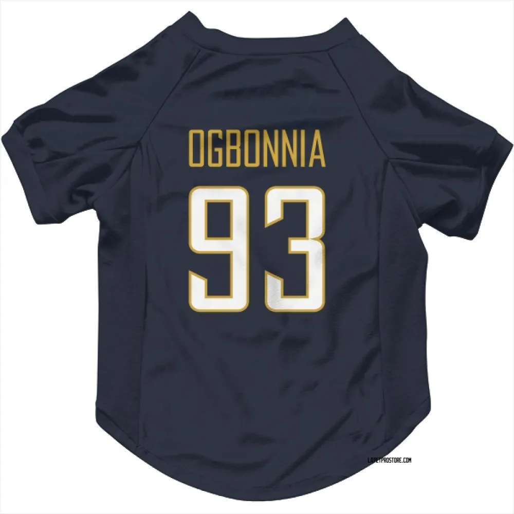 Los Angeles Chargers Otito Ogbonnia Navy Pet Jersey for Dog & Cat