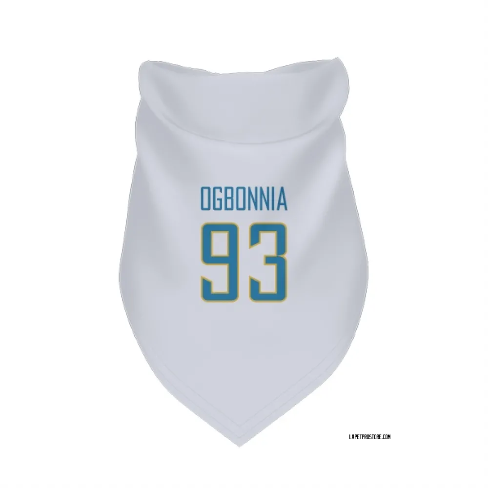 Los Angeles Chargers Otito Ogbonnia White Pet Bandana for Dog & Cat