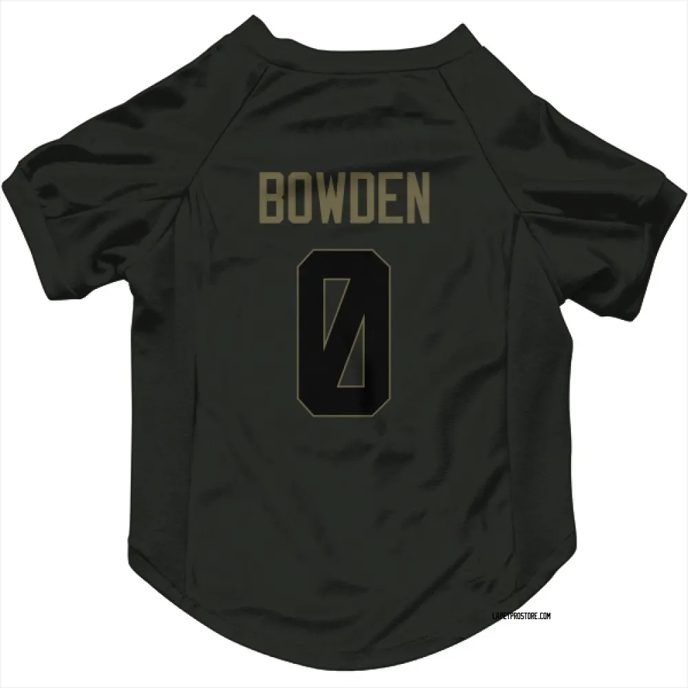 Los Angeles Chargers Peter Bowden Black Service Pet Jersey for Dog & Cat