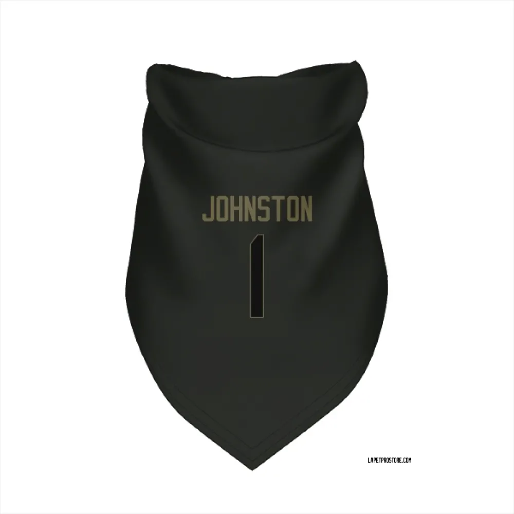 Los Angeles Chargers Quentin Johnston Black Service Pet Bandana for Dog & Cat