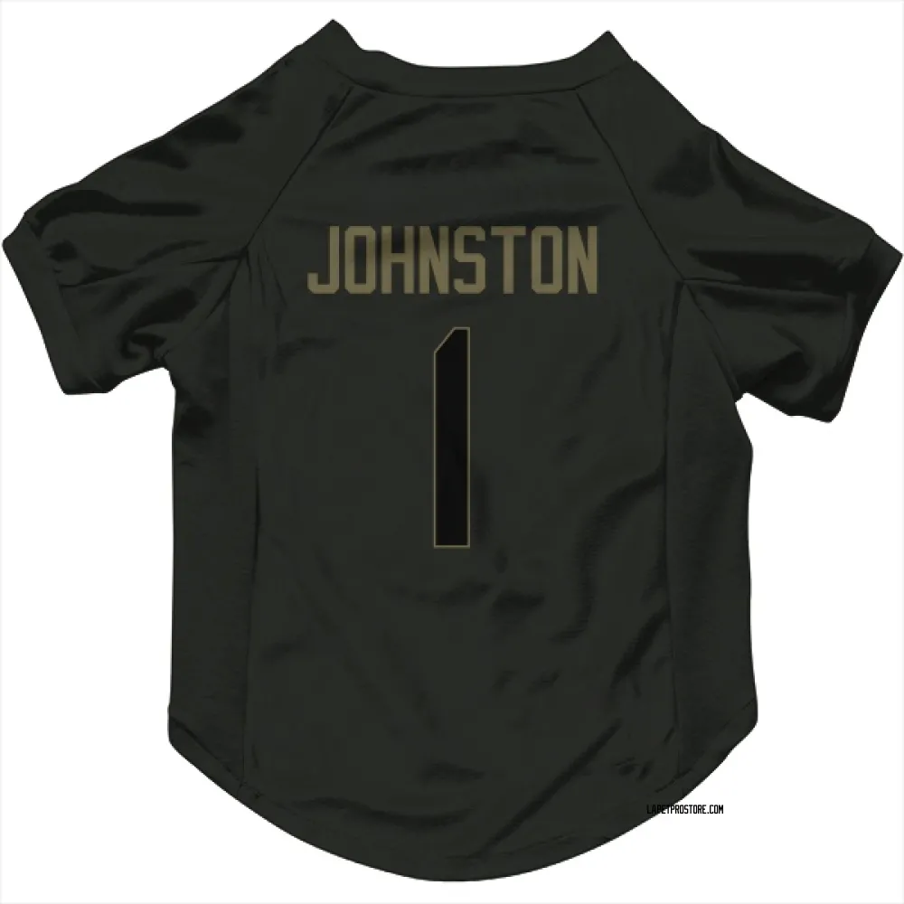 Los Angeles Chargers Quentin Johnston Black Service Pet Jersey for Dog & Cat