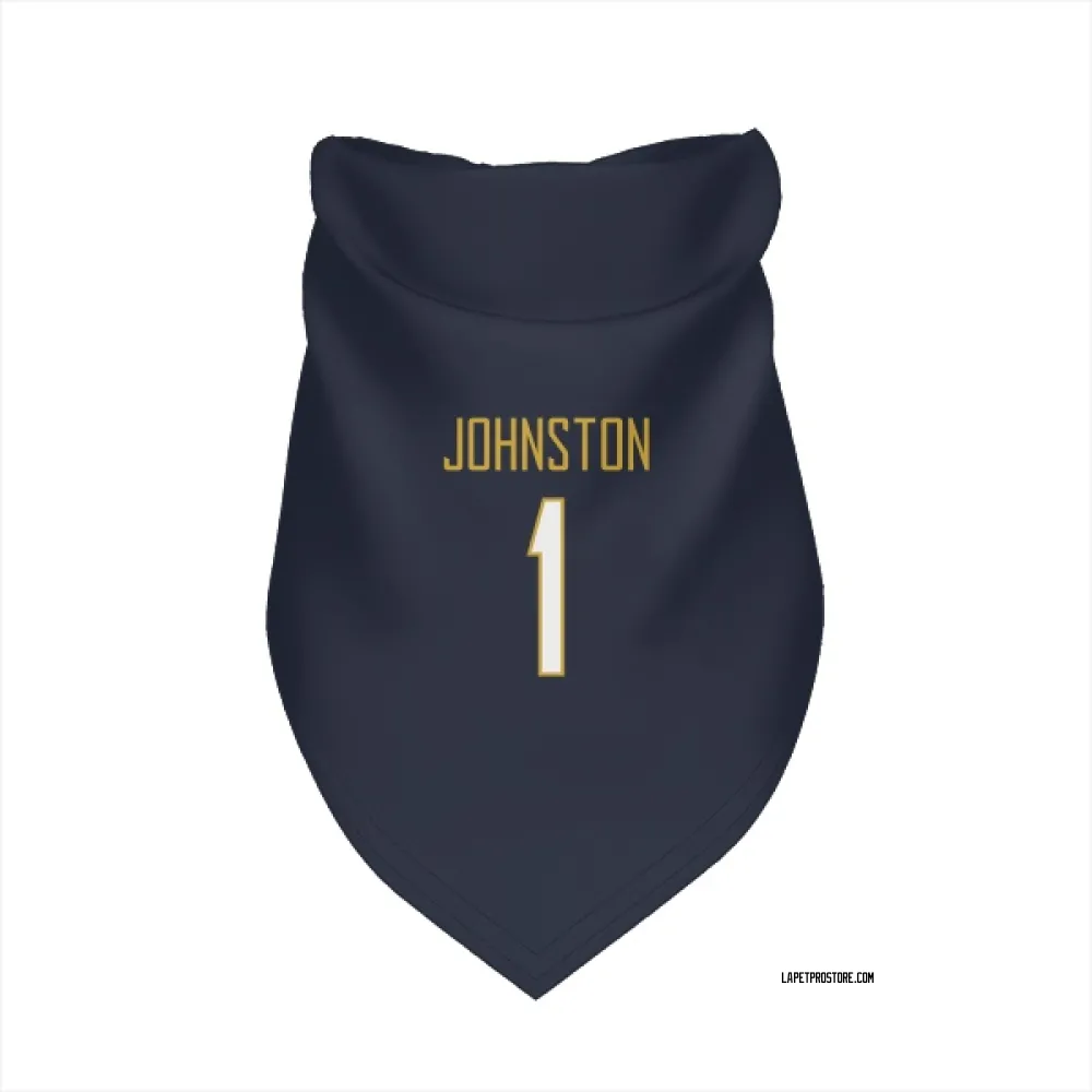Los Angeles Chargers Quentin Johnston Navy Pet Bandana for Dog & Cat