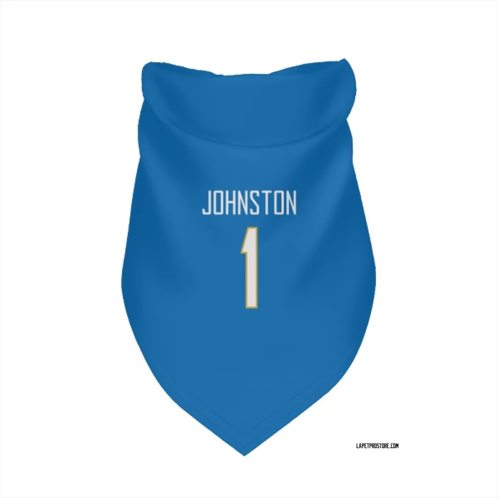Los Angeles Chargers Quentin Johnston Powder Blue Pet Bandana for Dog & Cat