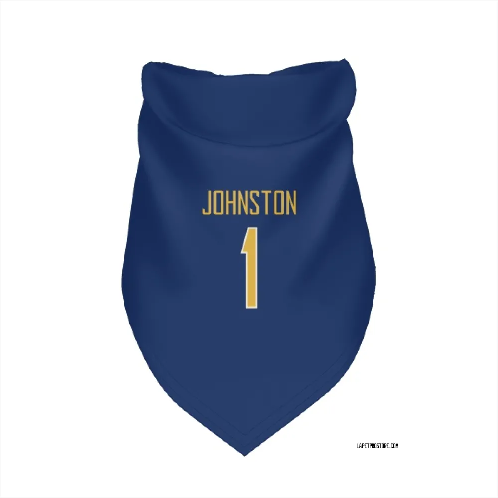 Los Angeles Chargers Quentin Johnston Royal Gold Pet Bandana for Dog & Cat