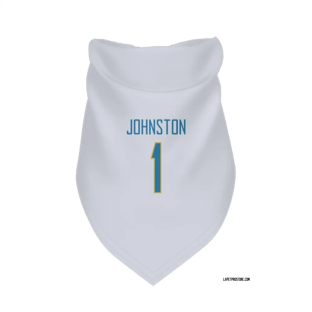 Los Angeles Chargers Quentin Johnston White Pet Bandana for Dog & Cat