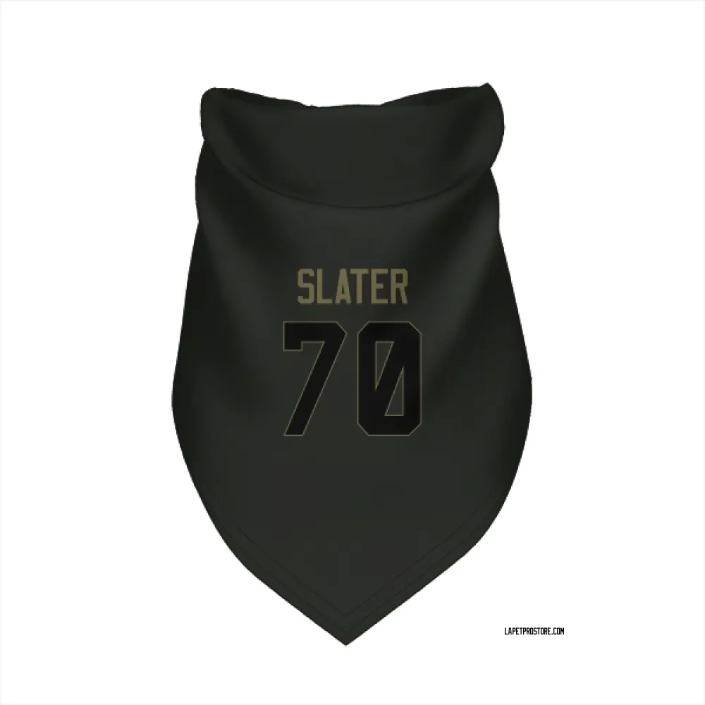Los Angeles Chargers Rashawn Slater Black Service Pet Bandana for Dog & Cat