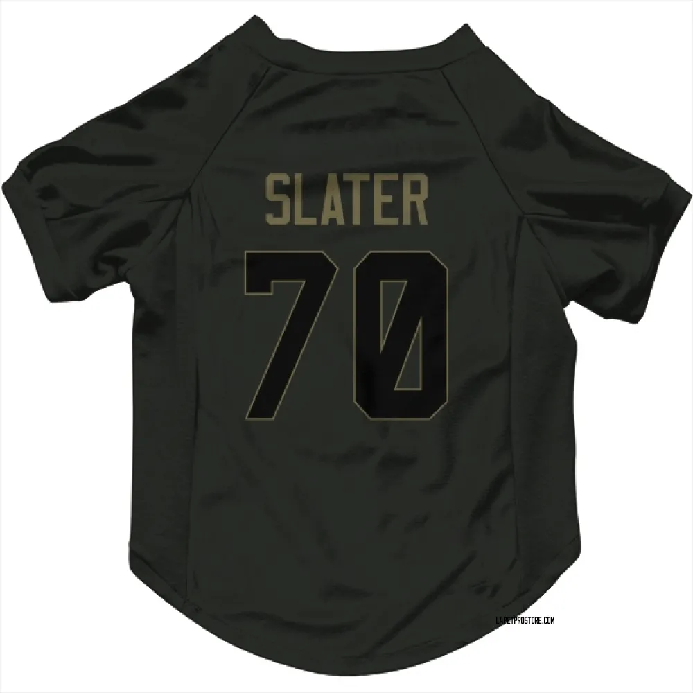 Los Angeles Chargers Rashawn Slater Black Service Pet Jersey for Dog & Cat