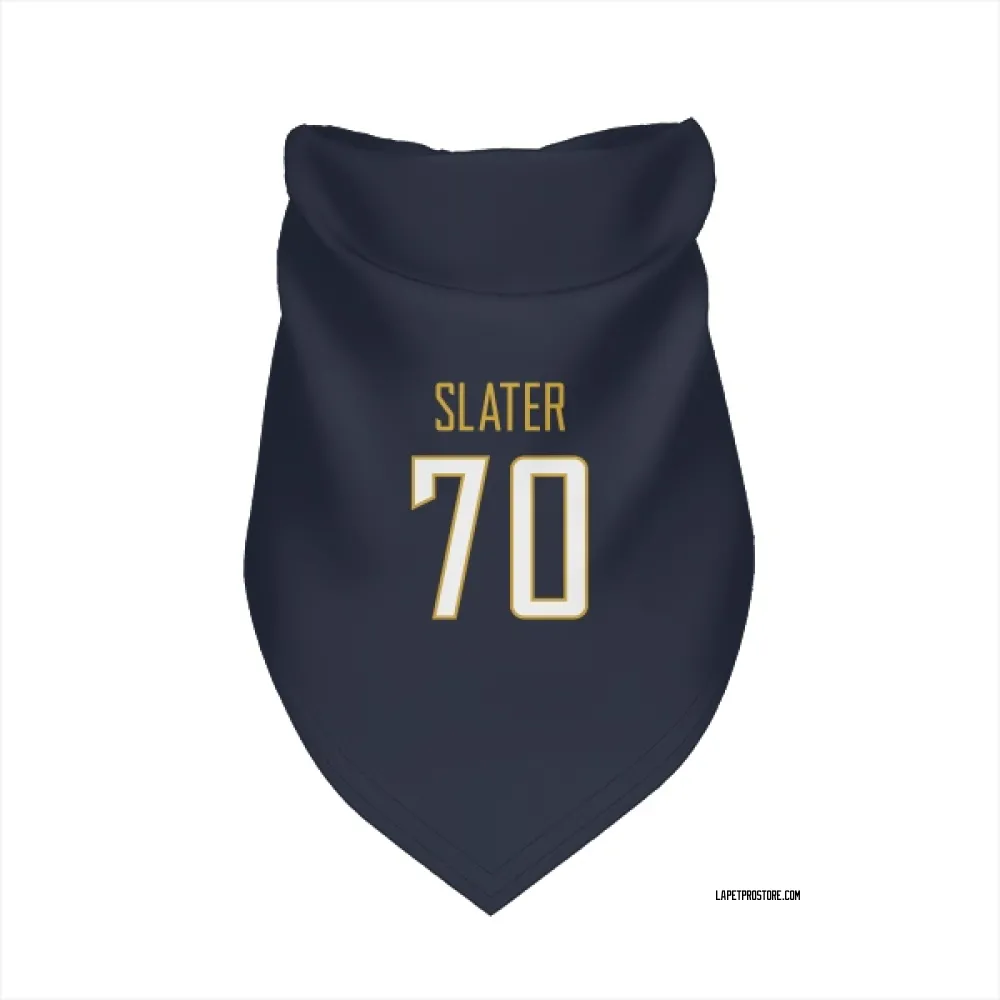 Los Angeles Chargers Rashawn Slater Navy Pet Bandana for Dog & Cat