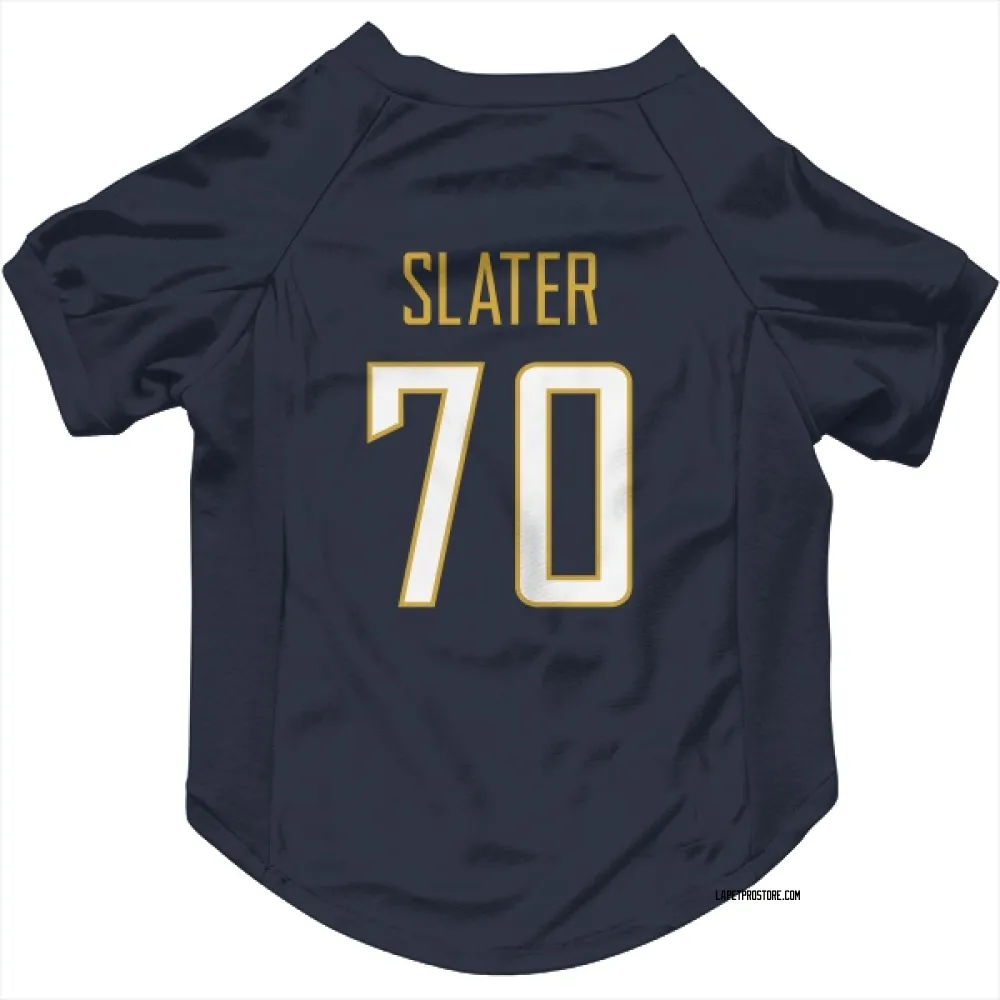 Los Angeles Chargers Rashawn Slater Navy Pet Jersey for Dog & Cat