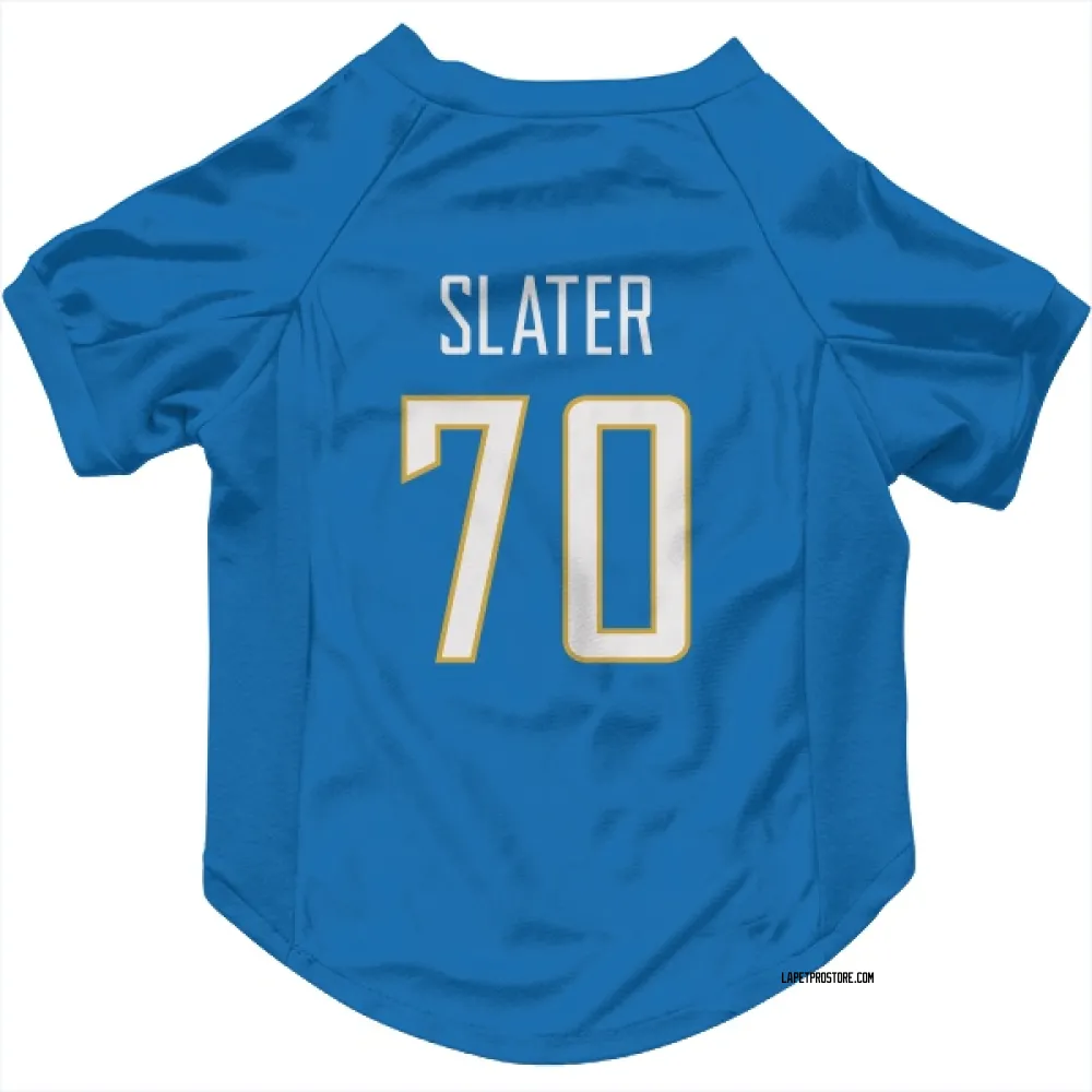 Los Angeles Chargers Rashawn Slater Powder Blue Pet Jersey for Dog & Cat