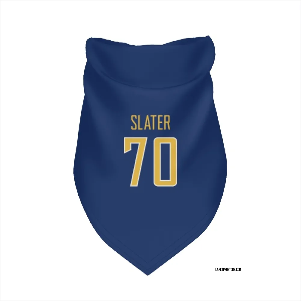 Los Angeles Chargers Rashawn Slater Royal Gold Pet Bandana for Dog & Cat