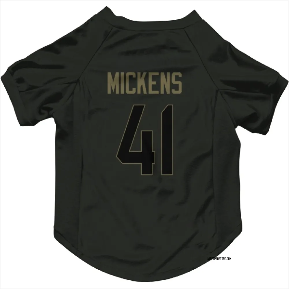 Los Angeles Chargers R.J. Mickens Black Service Pet Jersey for Dog & Cat