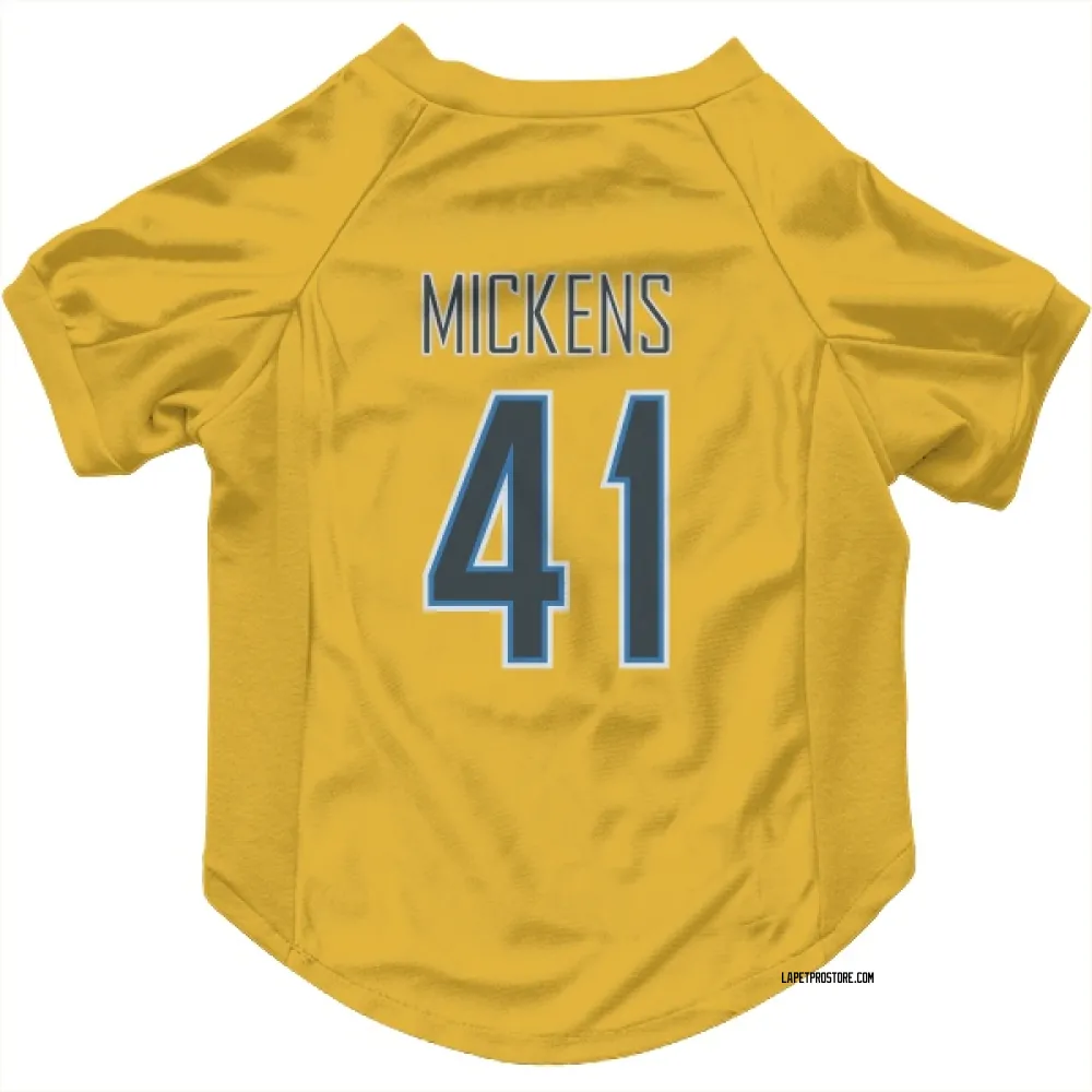 Los Angeles Chargers R.J. Mickens Gold Pet Jersey for Dog & Cat