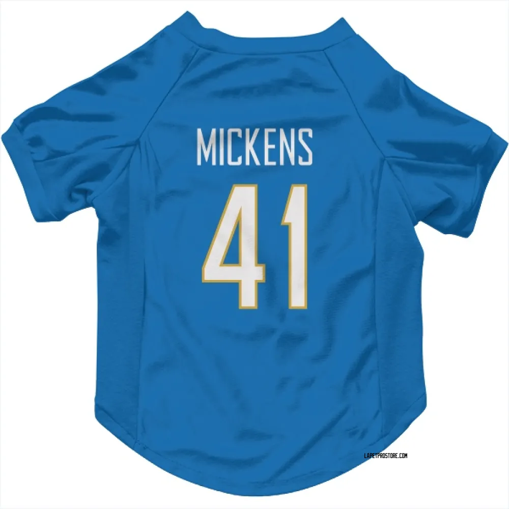 Los Angeles Chargers R.J. Mickens Powder Blue Pet Jersey for Dog & Cat