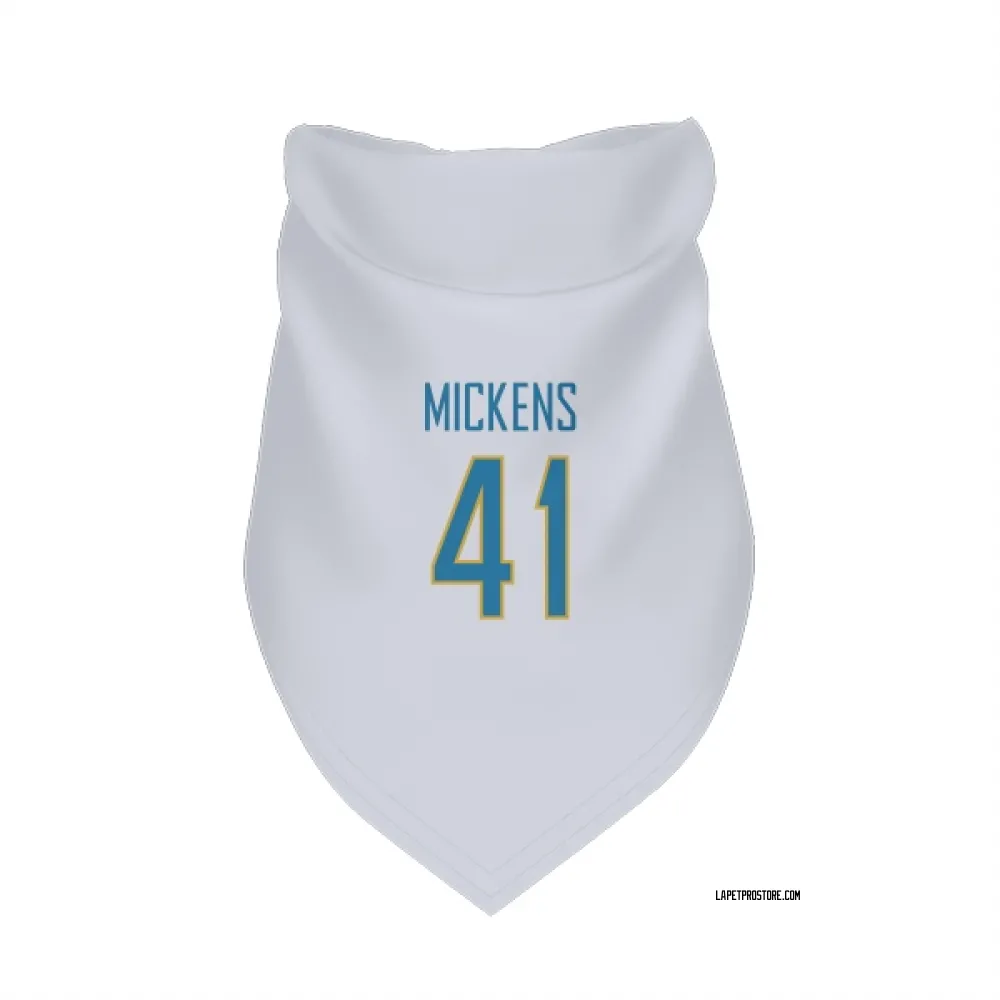 Los Angeles Chargers R.J. Mickens White Pet Bandana for Dog & Cat